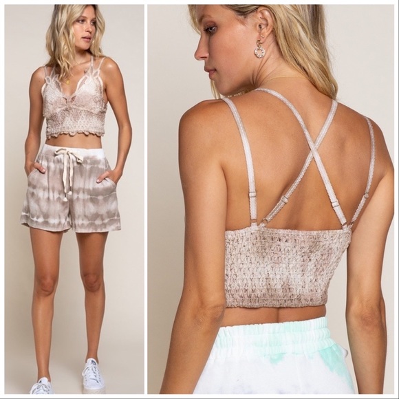 POL Longline Mineral Wash Lace Bralette - Picture 7 of 16